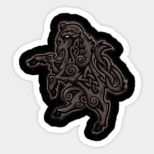 Bison Rampant Sticker